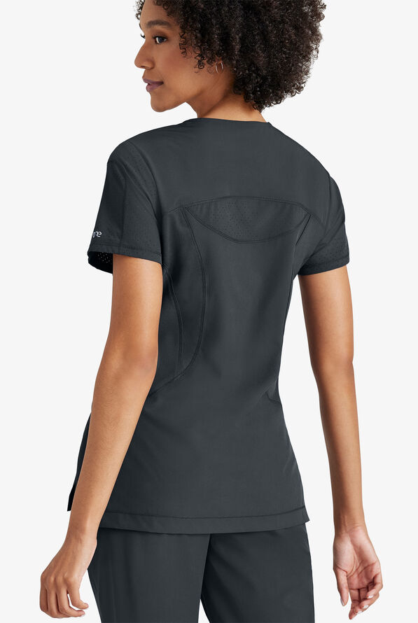 Barco One Aero Women's 2Pocket STRETCH Scoop Neck Tuck In Scrub Top