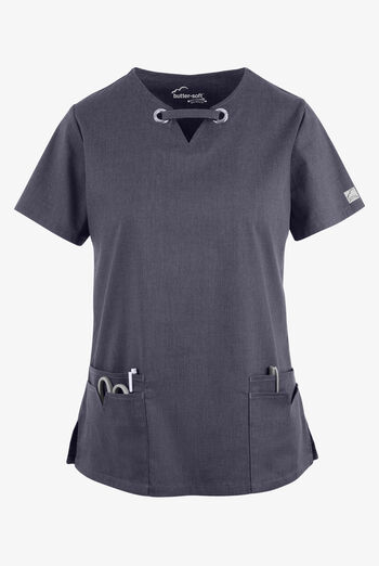 Butter-Soft STRETCH Women's 4-Pocket Large Grommet Scrub Top