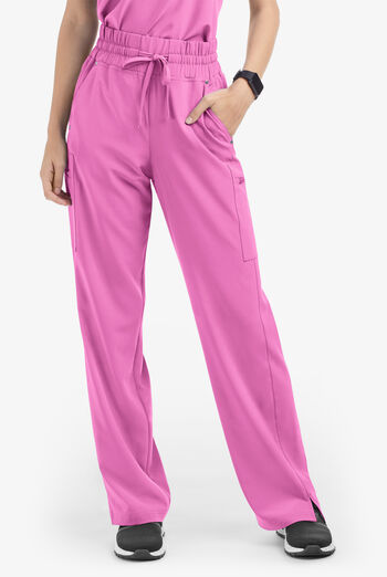 Pantal&oacute;n m&eacute;dico Easy STRETCH Ellie de tiro alto con piernas anchas y 5 bolsillos para mujer