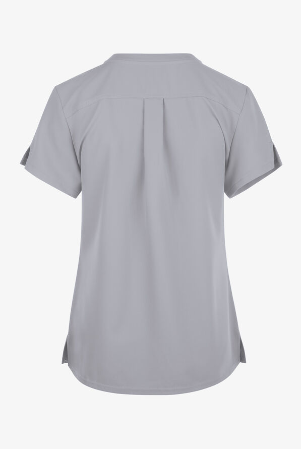 Med Couture Insight Women's 1-Pocket Tuck In V-Neck Scrub Top - Cloud - 2