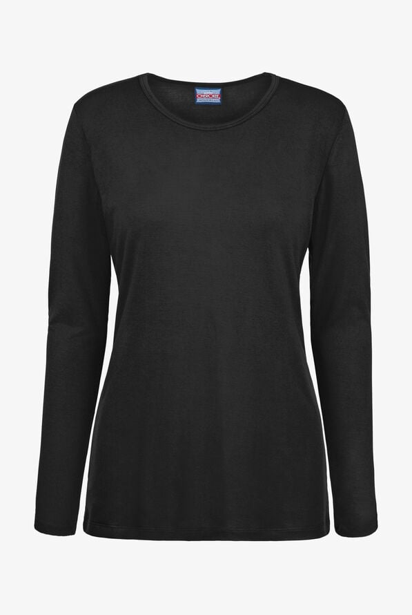 Camiseta m&eacute;dica Cherokee Workwear con mangas largas para mujer - Black - 1