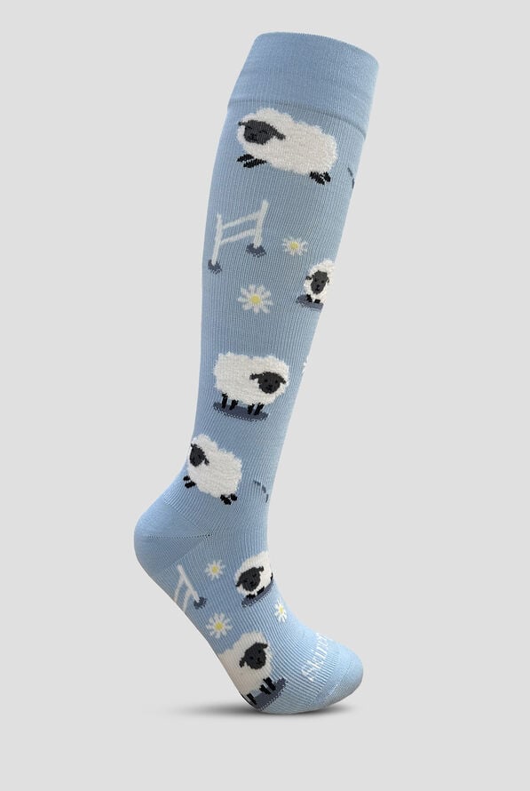 Skinergy Fuzzy Sheep 15-20 mmHG Women's Compression Socks - null - 1