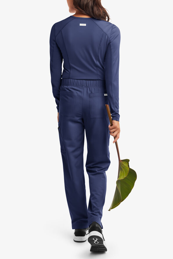 Butter-Soft Women's 13-Pocket Cargo Scrub Pants **Slightly IRREGULAR**&nbsp; - Petite - Navy - 4