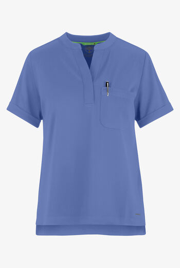 HH Works by Healing Hands Macy Women's 1-Pocket STRETCH Mandarin Collar Tuck In Scrub Top