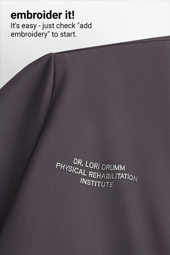 Grey's Anatomy by Barco Knit STRETCH Ease Warm Up Women's 4-Pocket Zip Front Scrub Jacket - Steel Gray - 4