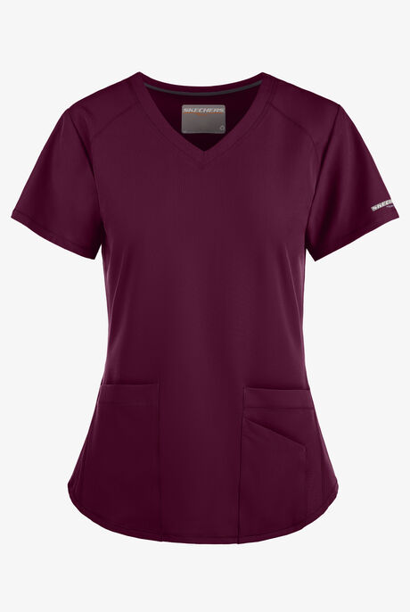 Skechers by Barco Breeze Women's 3-Pocket STRETCH V-Neck Scrub Top