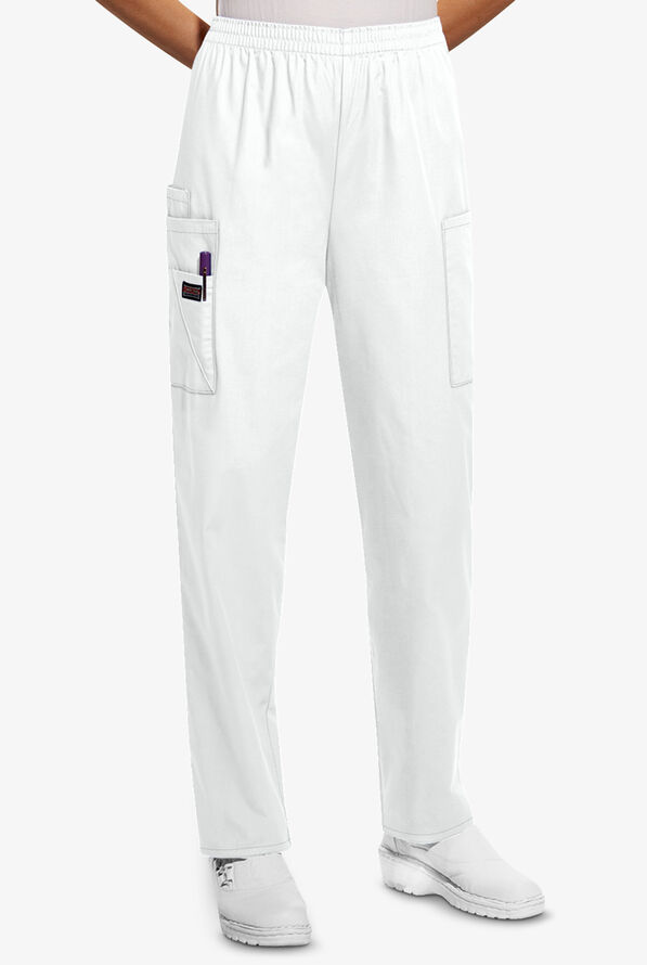 KAREN MEDICAL FASHION Pantalón Médico Blanco para Dama de Mezclilla base  ajustada, entubado - mezclilla stretch - para Estudiantes de Medicina y  Enfermería - Pantalón de Uniforme Médico para Mujer, Scrub Pants