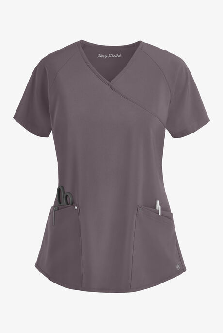 Easy STRETCH Cara Women's 4-Pocket Raglan Scrub Top