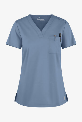 Blusa m&eacute;dica Butter-Soft STRETCH con cuello en V y 2 bolsillos para mujer