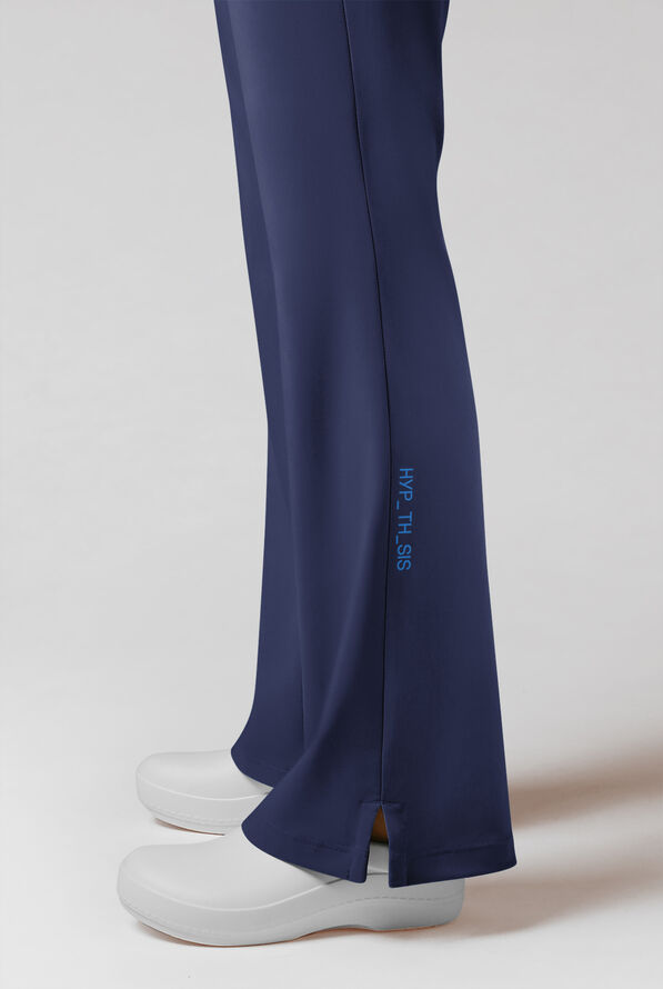 Patanlón médico Hypothesis Meta FL de tiro alto con piernas acampanadas y 7 bolsillos para mujer - Navy - 3