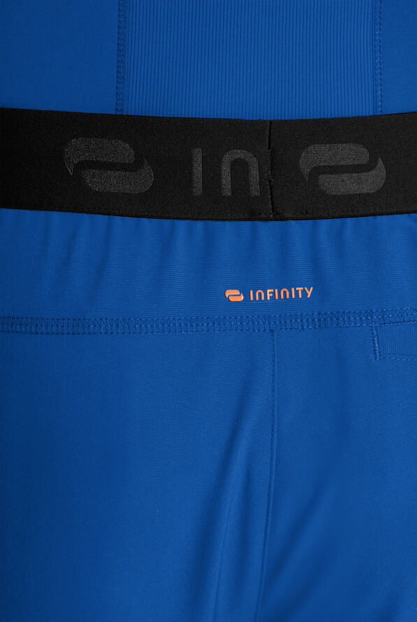 Infinity GNR8 Men's 5-Pocket STRETCH Logo Waistband Straight Leg Cargo Scrub Pant - Royal - 4