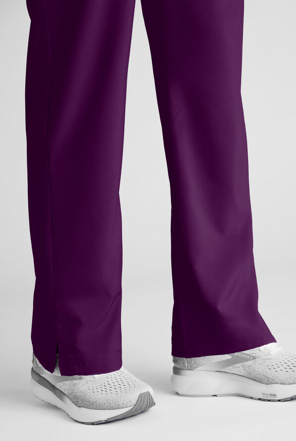 Easy STRETCH Women's 8-Pocket Scrub Set - Petite - Eggplant - 10