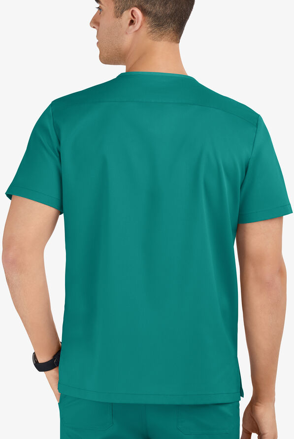Advantage STRETCH Men's 6-Pocket V-Neck Scrub Top - Teal - 3