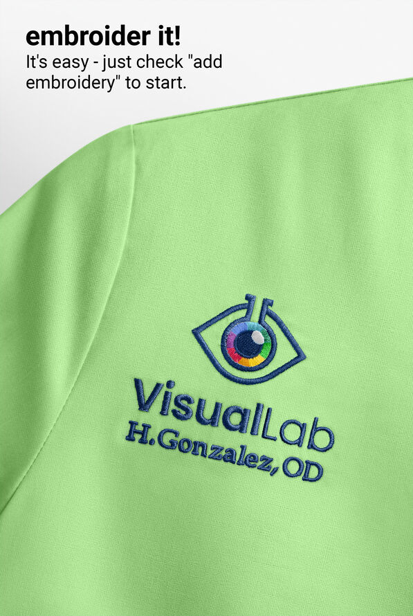 Blusa m&eacute;dica Butter-Soft STRETCH con cuello en V y 2 bolsillos para mujer - Spearmint - 6