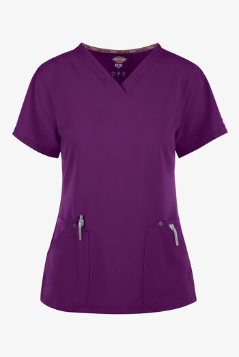 Camiseta Dickies Plus Manga Corta Cuello V Mujer - Color Mauve