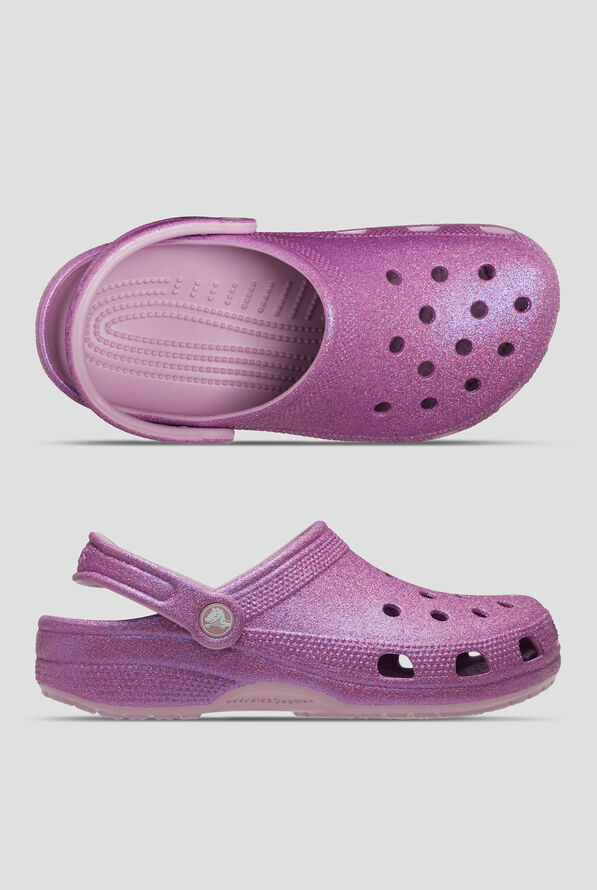 Crocs™ Womens Classic Hydrangea Iridescent Glitter Clog - Hydrangea - 1