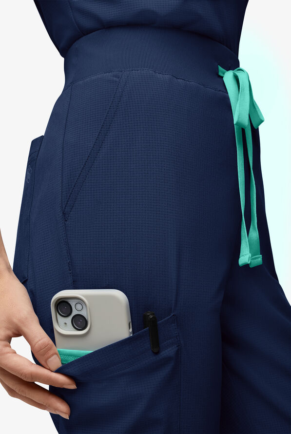 Easy Stretch EcoGrid Adela Women's 6-Pocket Jogger - Navy - 3