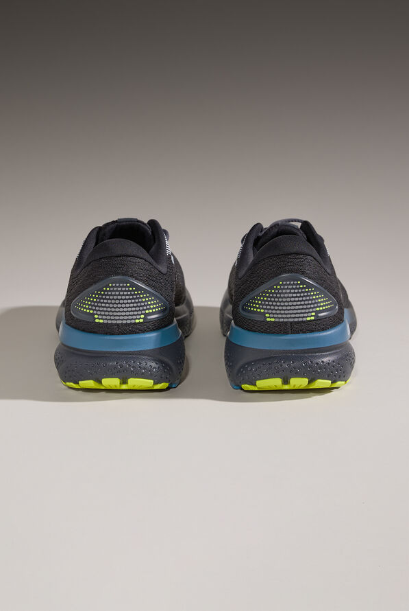 Brooks Men's Ghost 16 Black/Ebony/Blue Athletic Lace Up Nursing Shoes - null - 4