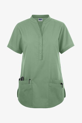 Strictly Scrubs Women's 6-Pocket Mandarin Collar Scrub Top