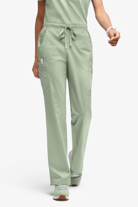 Butter-Soft STRETCH Women’s 10-Pocket Mid Rise Straight Leg Scrub Pant