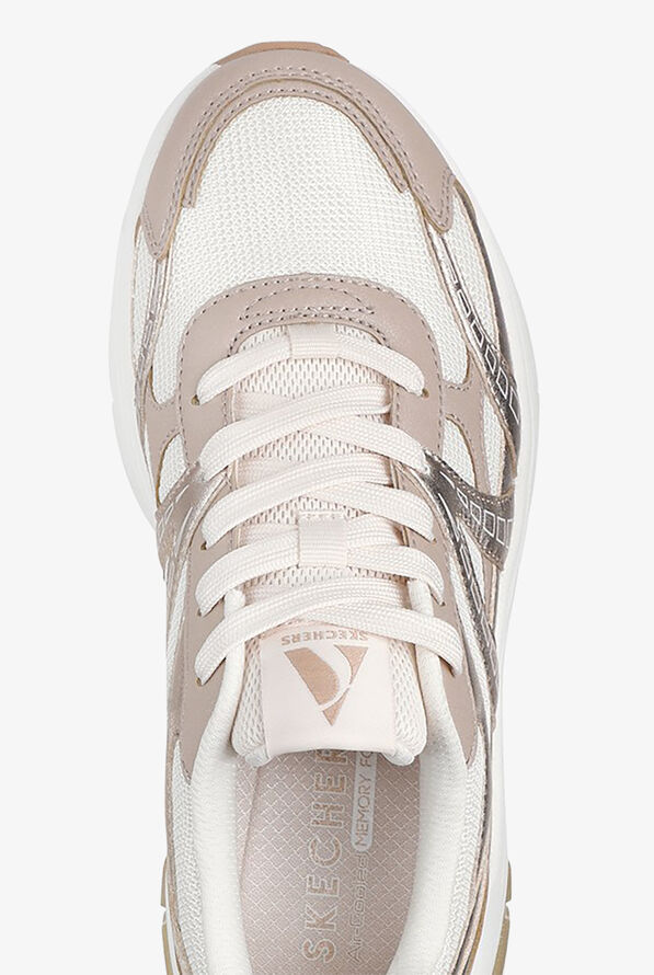 Skechers Street Shadow Stellar 90 Rose Gold Athletic Lace Up Shoes - null - 2