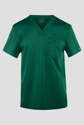 Camisa m&eacute;dica Cherokee Workwear Revolution con cuello en V y 1 bolsillo para hombre