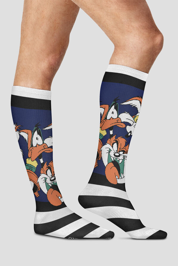 Tooniforms Mens Cute As Stripes 10-15 mmHG Light Compression Socks - null - 3