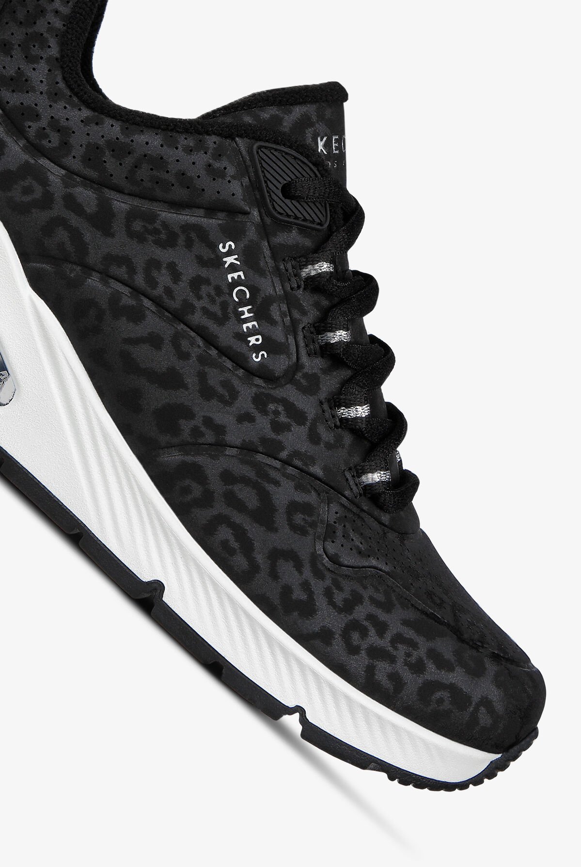 Skechers Flex Appeal Skechers Black Leopard Sneakers Skechers