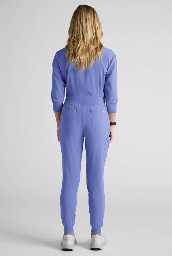 Easy STRETCH Women's Scrub Set - Ceil Blue - 4