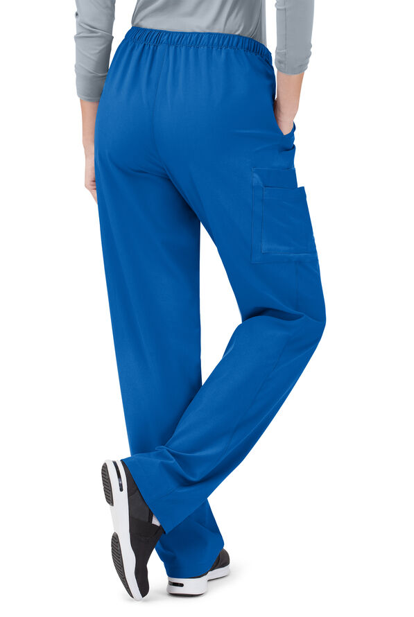 Tafford Active STRETCH Morgan Unisex 5-Pocket Drawstring Scrub Pants - Royal - 2