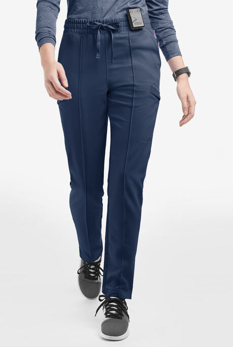 Movement by Butter-Soft Capricorn Women’s 7-Pocket Skinny Pintuck Scrub Pants