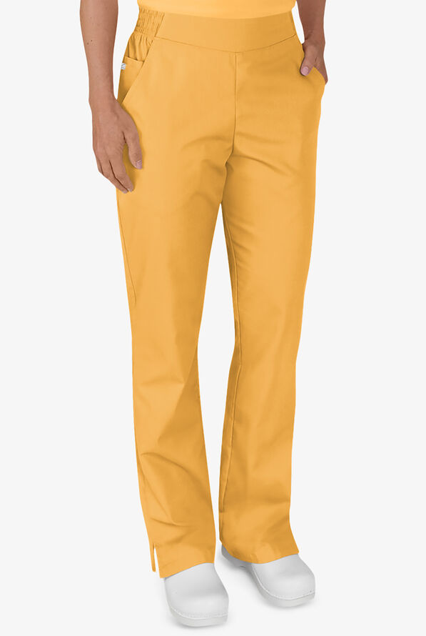 Pantal&oacute;n m&eacute;dico UA Butter-Soft STRETCH petite con el&aacute;stico en la cintura y 2 bolsillos para mujer - Apricot Sunset - 1