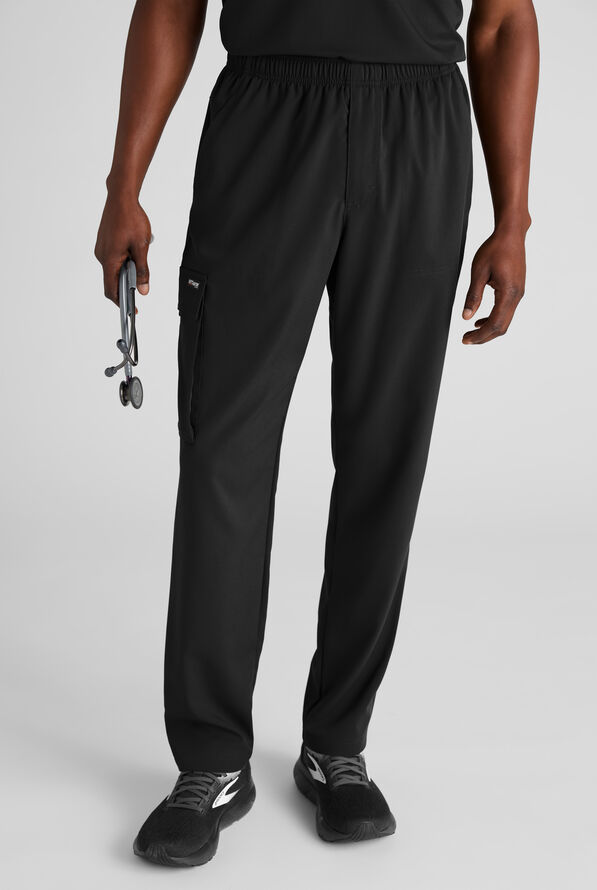 Pantal&oacute;n m&eacute;dico Grey's Anatomy&trade; by Barco Emerge Nolan STRETCH estilo cargo con 3 bolsillos para hombre - Black - 1