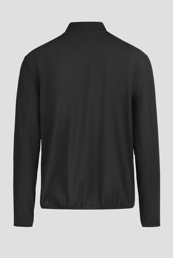 Infinity PURSUIT Men's 3-Pocket STRETCH Front Zip Warm-Up Scrub Jacket - Black - 2
