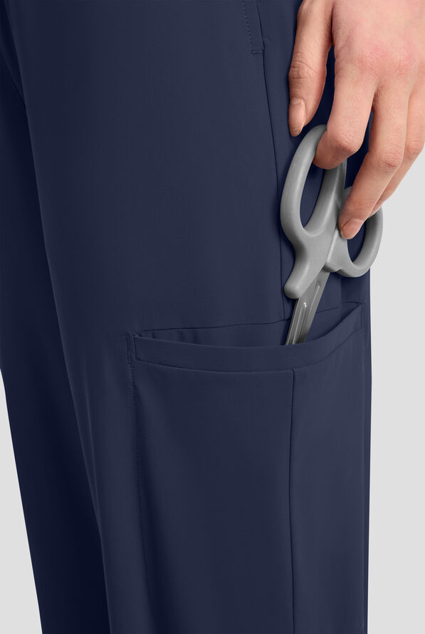 Infinity PURSUIT Women's 5-Pocket STRETCH Drawstring Jogger Scrub Pant - Navy - 2