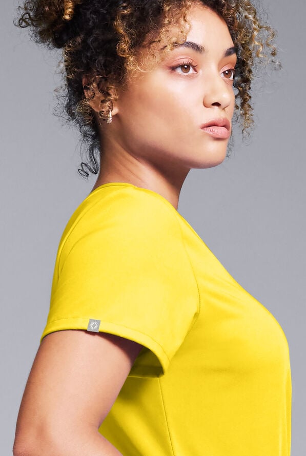 Blusa m&eacute;dica Hypothesis Base con cuello en V para mujer - Chroma - 3