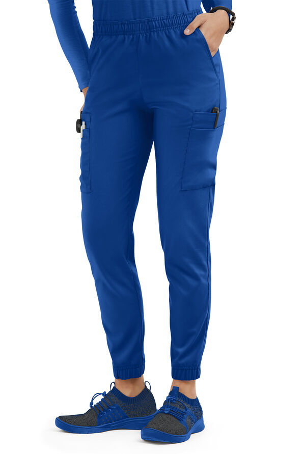 Strictly Scrubs Active Stretch Women's 10-Pocket Scrub Set - Royal - 3