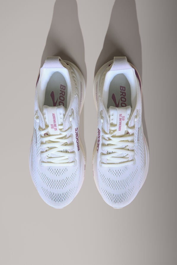 Zapatillas deportivas Brooks Adrenaline GTS 25 Coconut/Argyle con cordones para mujer - null - 2