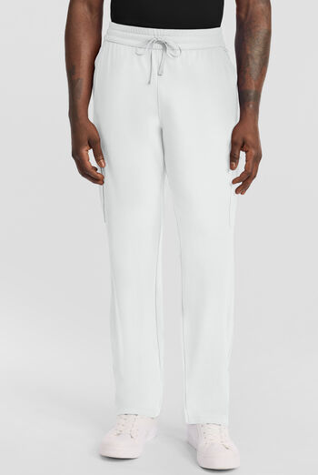 Cherokee Achieve Men's 5-Pocket STRETCH Straight Leg Cargo Knit Scrub Pants