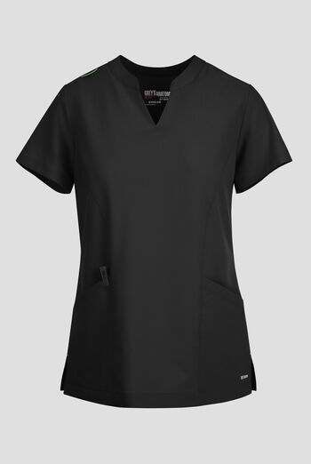 Blusa m&eacute;dica Grey's Anatomy by Barco Evolve STRETCH Sky con cuello con muesca y 2 bolsillos para mujer