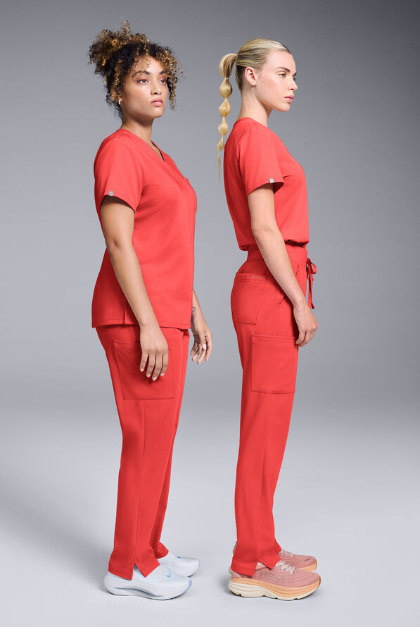 Hypothesis Women's Base V-Neck Tuck-In Scrub Top - Radiant - 6