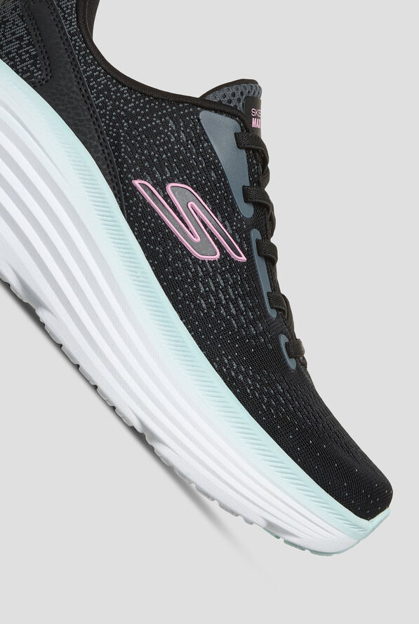 Skechers Performance MAX CUSHIONING ENDEAVOUR - KAUSKA Women's Black Bungee Slip-on Athletic Shoe - null - 3