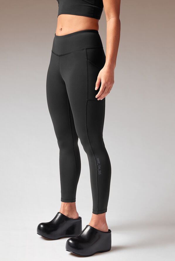 Hypothesis Homeodynamic Women’s Yoga-Inspired 3-Pocket Leggings - Jet Black - 8