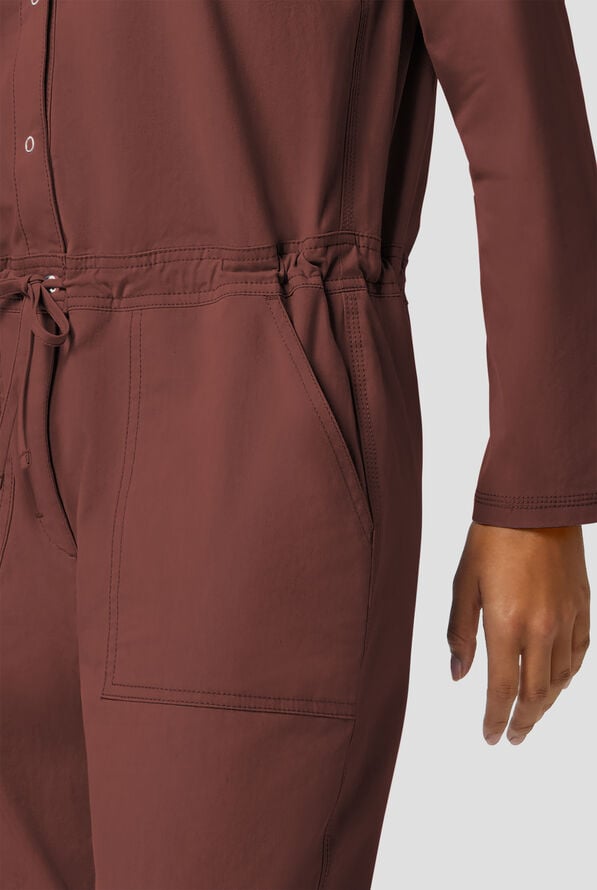 Dickies Forge Women's 5-Pocket Roll Up Sleeve Scrub Jumpsuit - Terrain - 2