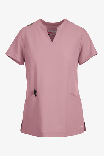 Grey's Anatomy by Barco Evolve STRETCH Sky Women's 2-Pocket Notch Neck Scrub Top