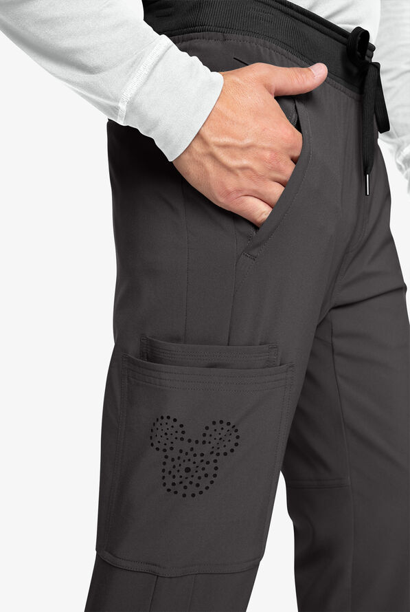 Cherokee Infinity Laser Cut Rib Knit Cuff Scrub Pants, Nursing Scrubs