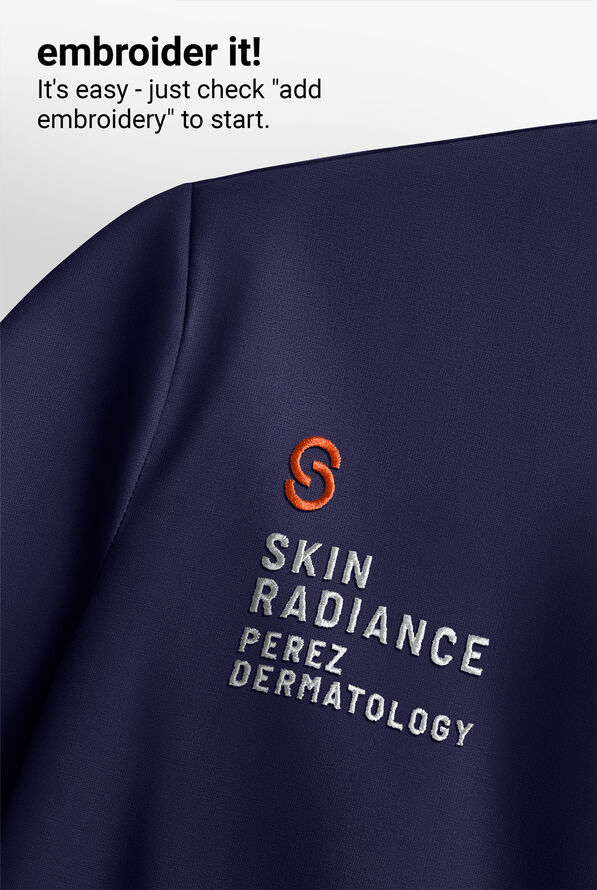 Blusa m&eacute;dica Healing Hands Quest Briana STRETCH con 3 bolsillos y cuello en Y para mujer - Navy - 6