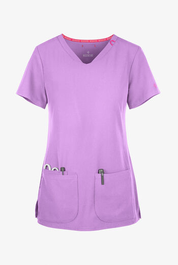 Med Couture Amp Women's 3-Pocket STRETCH V-Neck Scrub Top