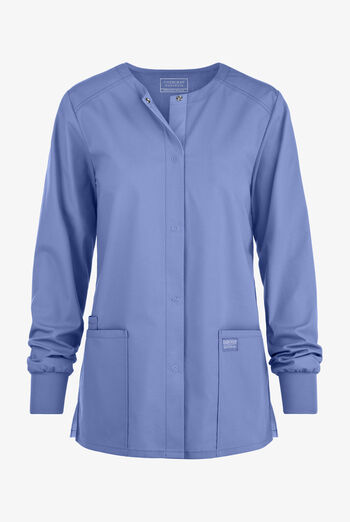 Chaqueta m&eacute;dica Cherokee Workwear Professionals con botones a presi&oacute;n y 3 bolsillos para mujer
