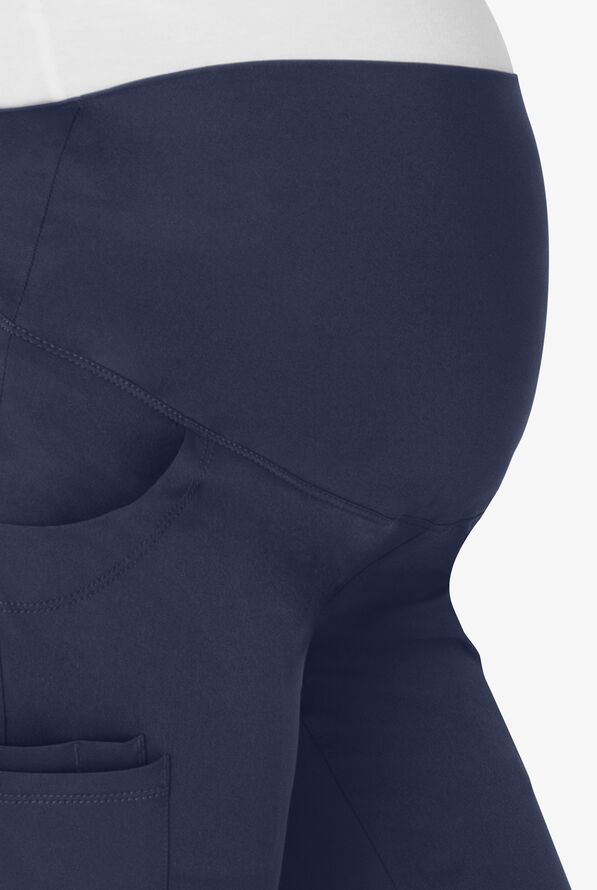 HH Works by Healing Hands Rose Women's 6-Pocket STRETCH Maternity Scrub Pants - Navy - 3